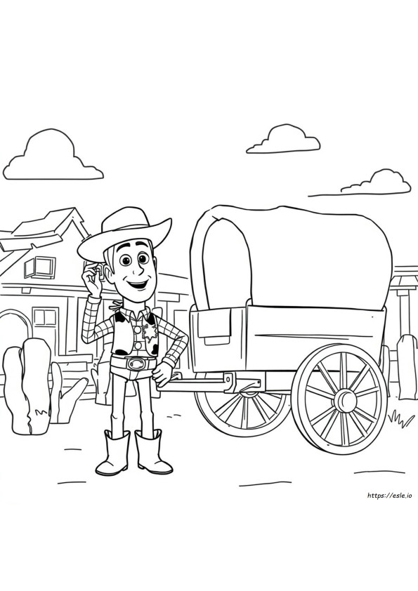 Woody Toy Story Colouring Pages
