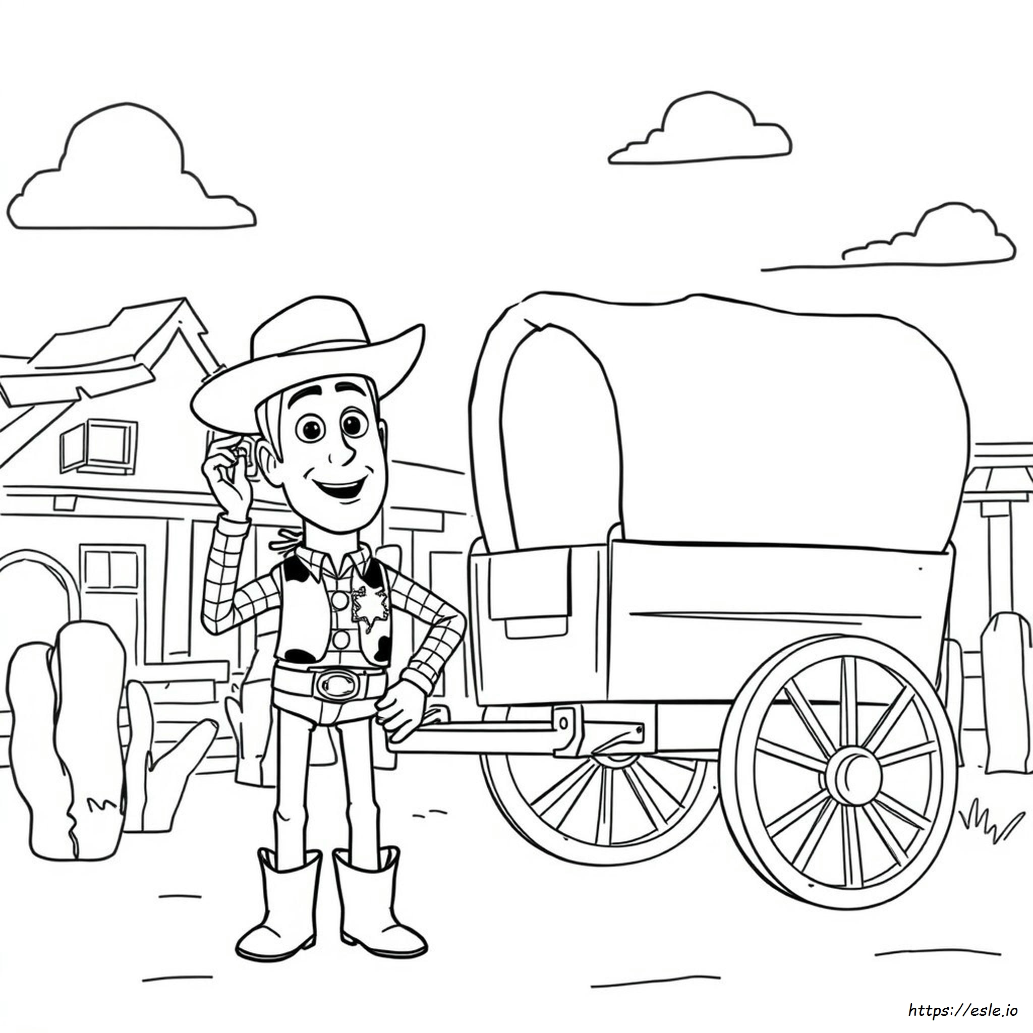 Woody Toy Story Colouring Pages