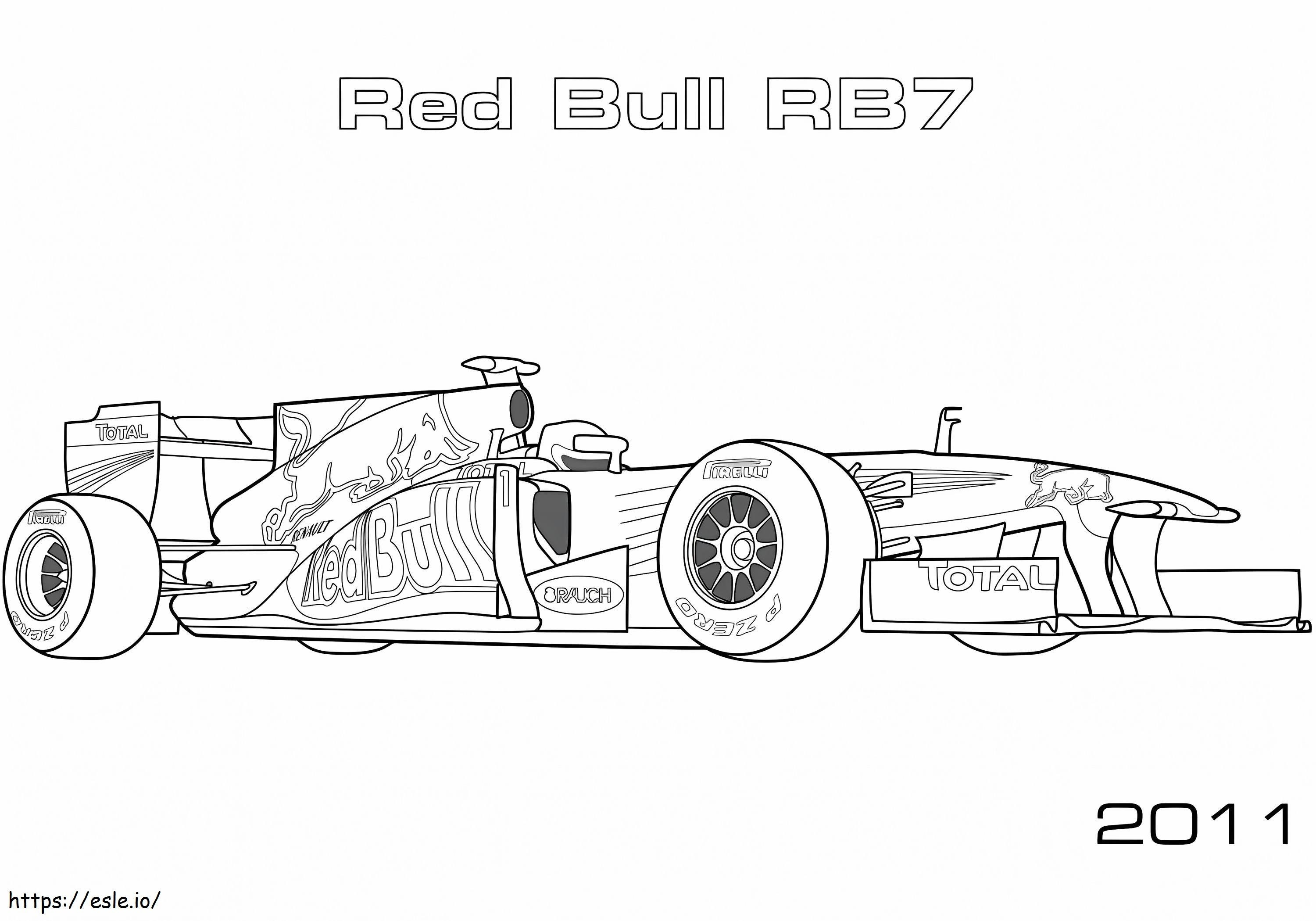 Formula 1 -kilpa-auto 14 värityskuva