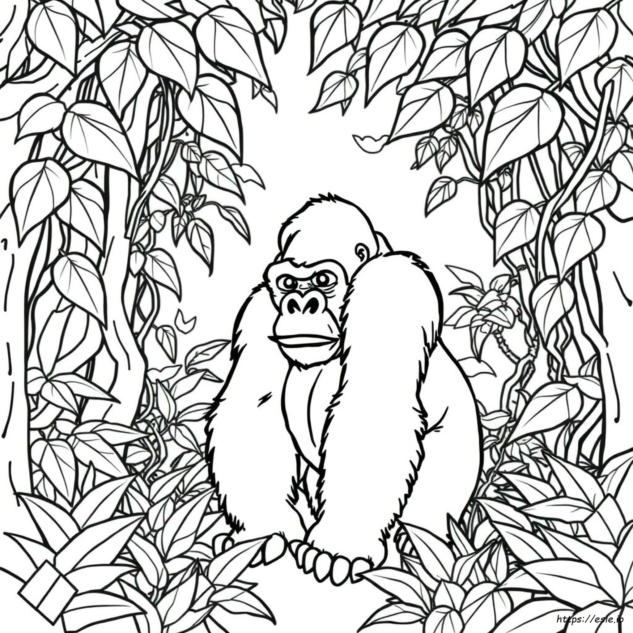 Gorilla Ausmalbilder Zum Ausdrucken