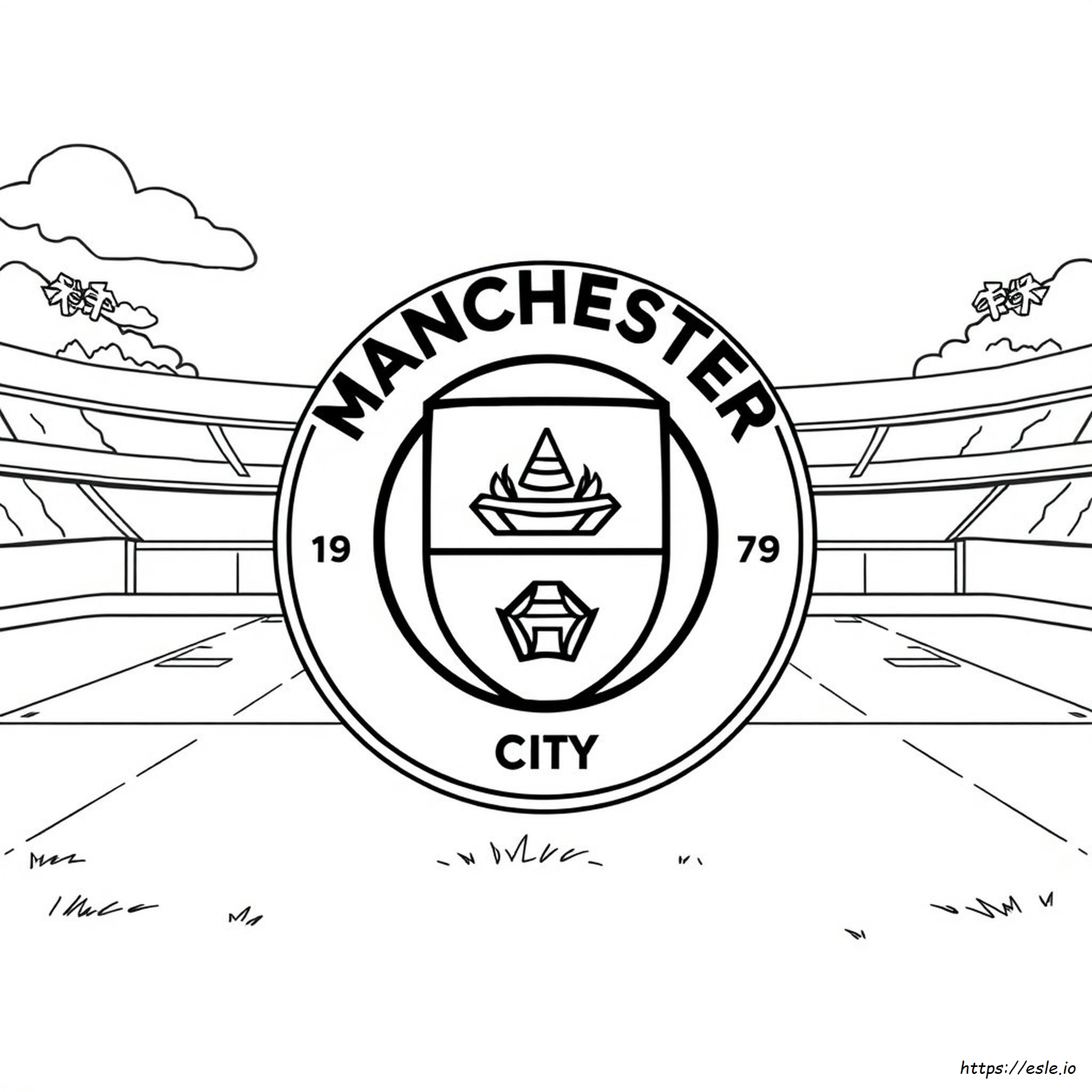 Manchester City Logo Coloring Page