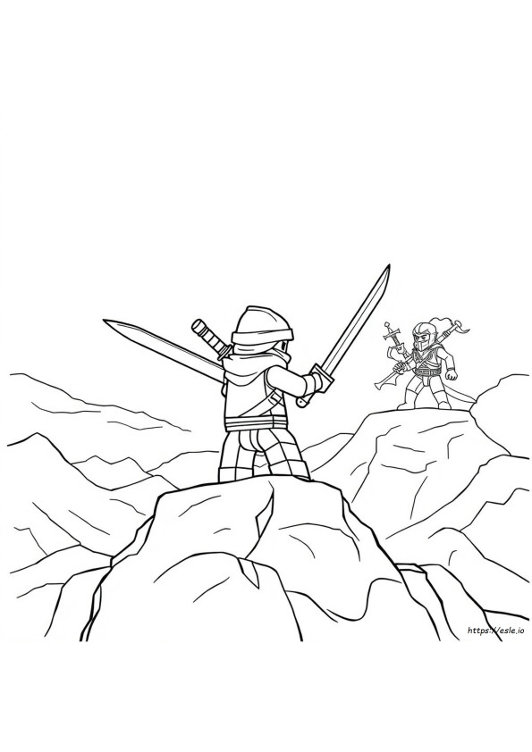 Ninjago Blue Ninja Coloring Pages