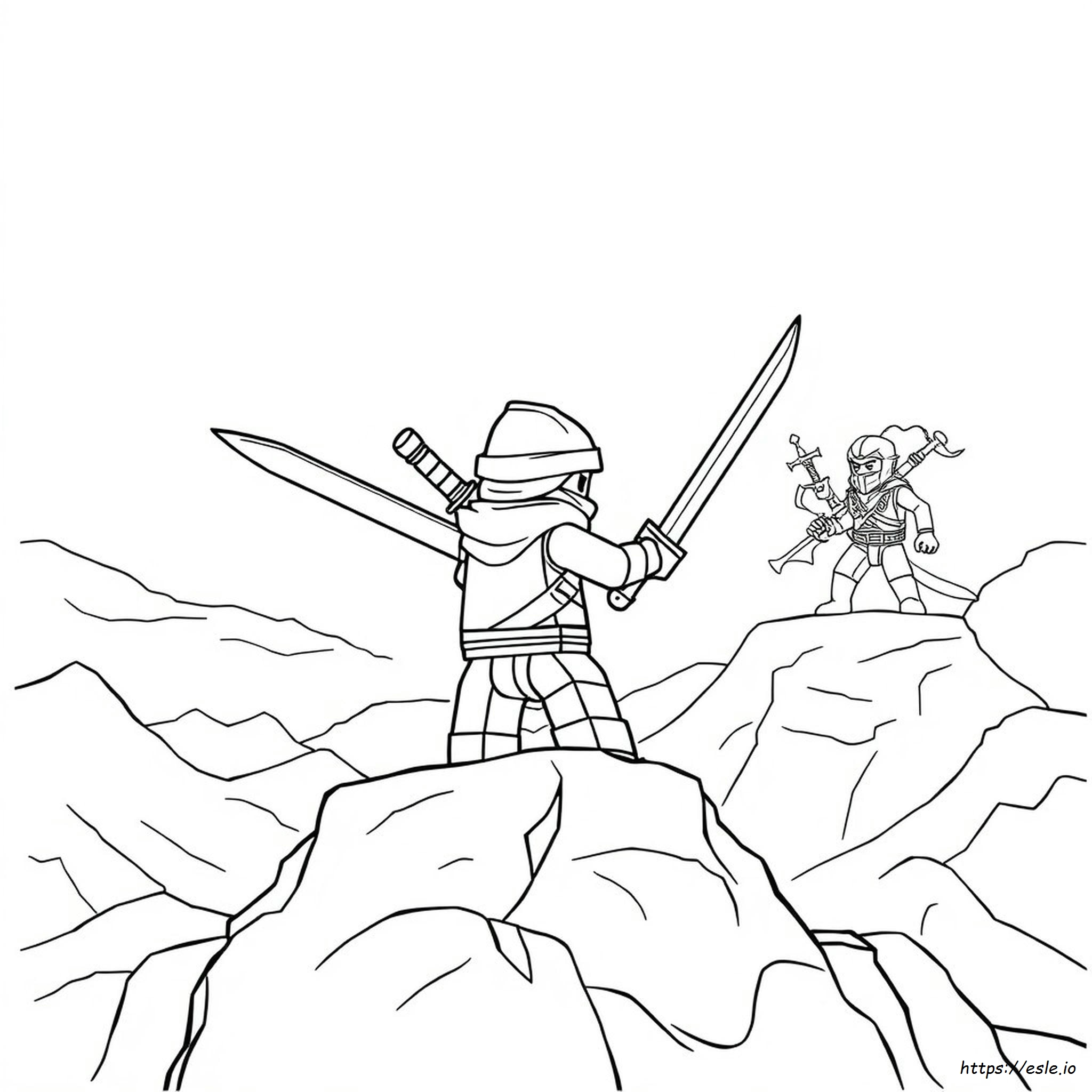 Ninjago Blue Ninja Coloring Pages