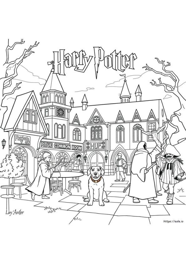 Harry Potter Dan Tahanan Azkaban Halaman Mewarnai