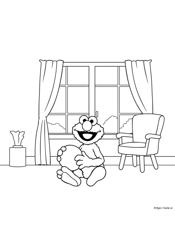 Elmo Colouring Page