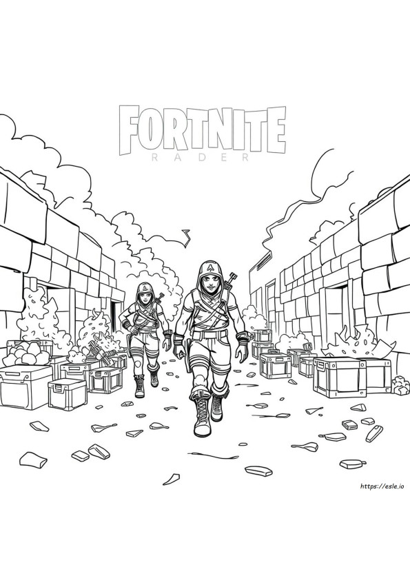 Fortnite Renegade Raider Gambar Mewarnai