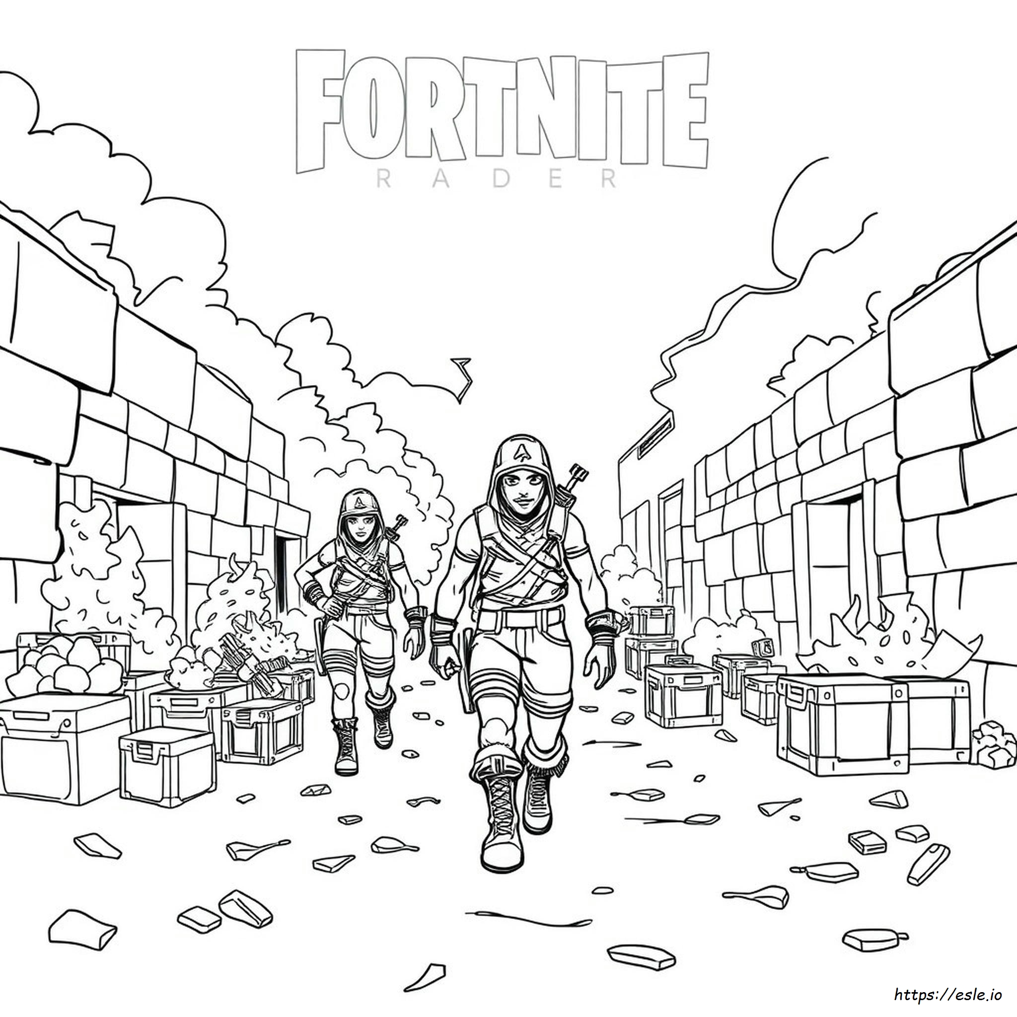Fortnite Renegade Raider Páginas Para Colorear