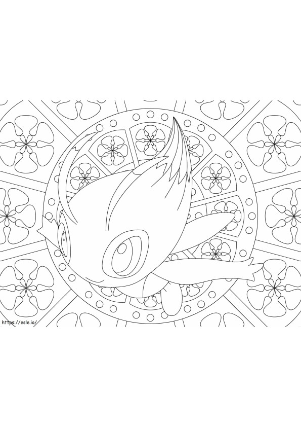 Coloriage Pokemon mandala 12 à imprimer dessin
