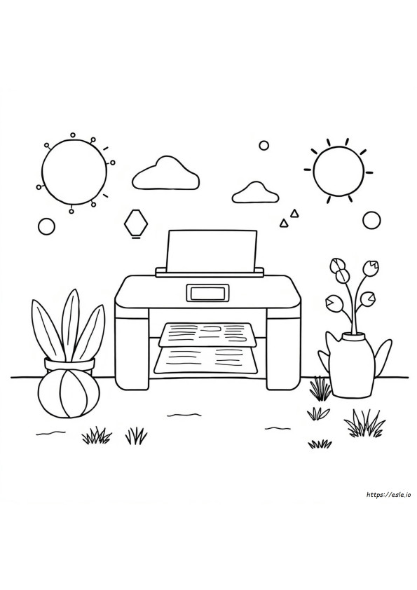 Halaman Tes Tinta Warna Printer
