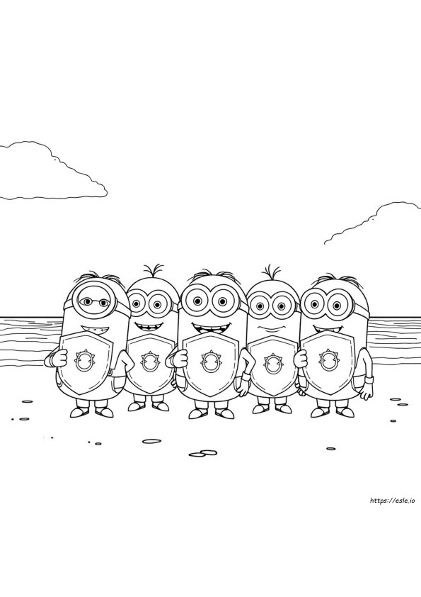 Gambar Mewarnai Mega Minion Despicable Me 4