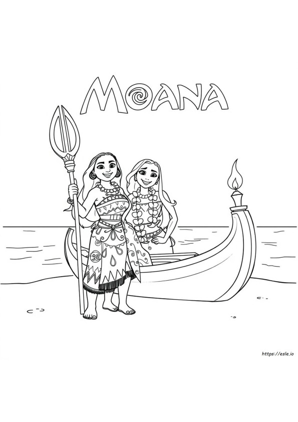 Moana Syntymäpäivä Värityskuvat