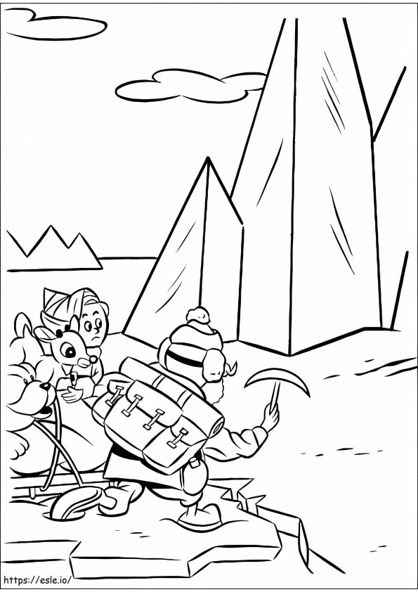 Rudolph 8 coloring page