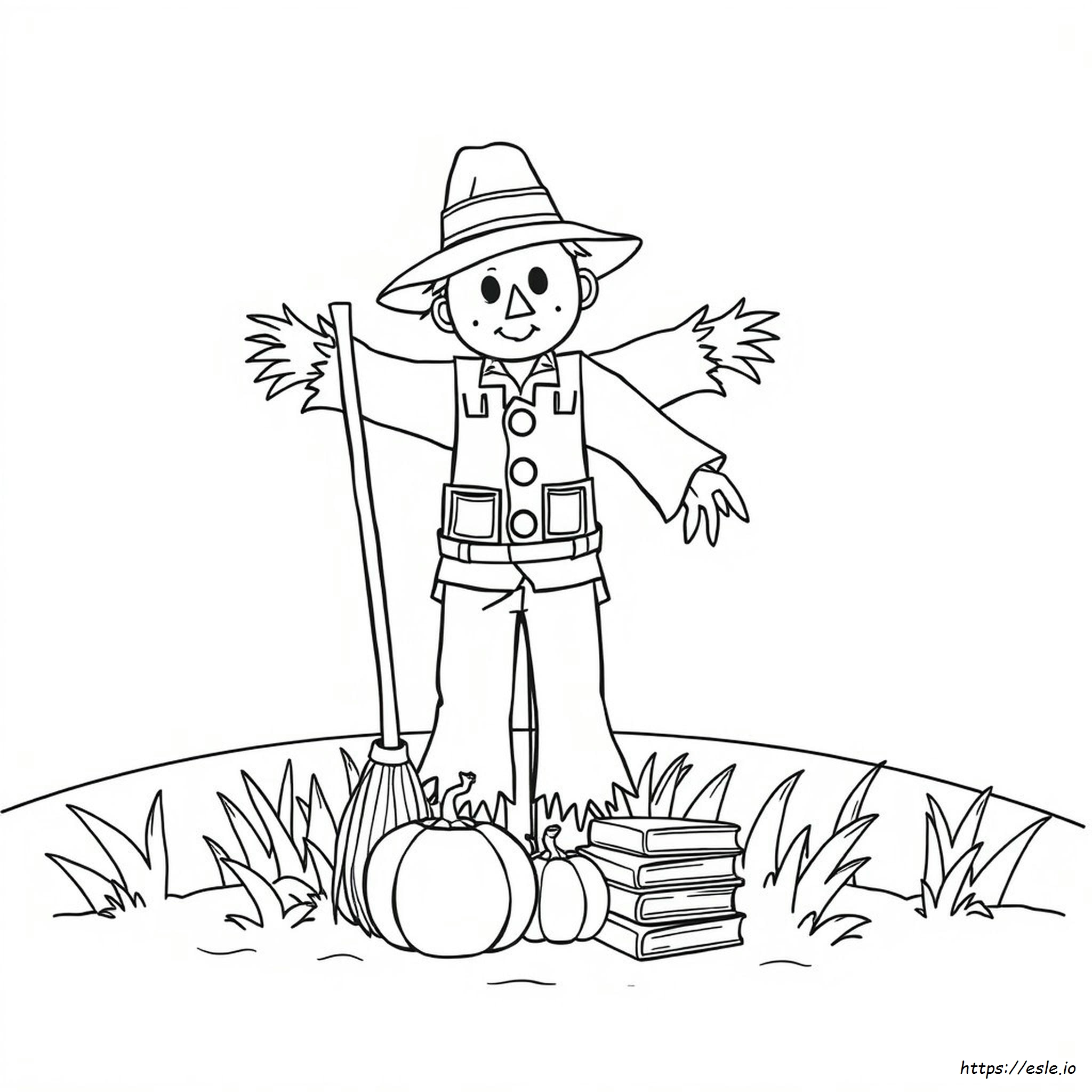 Coloring Pictures Of Scarecrows