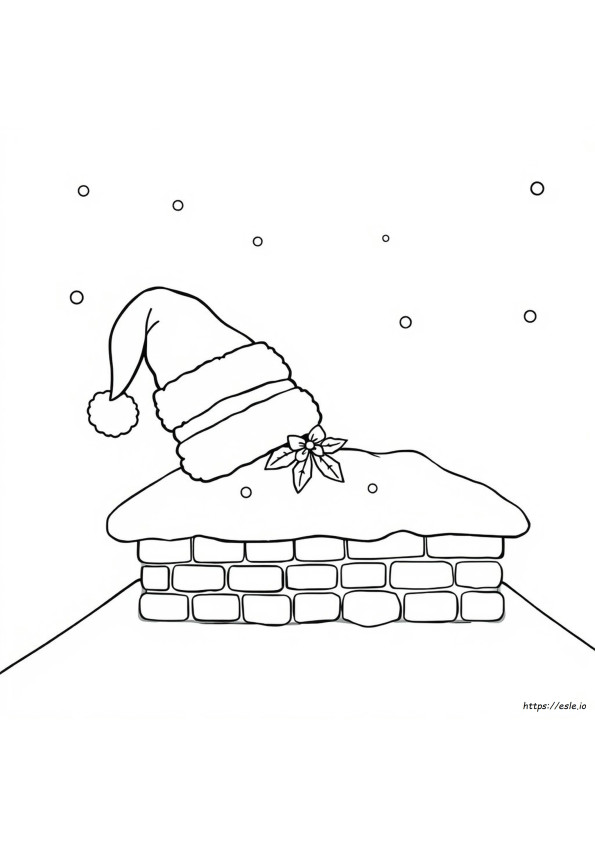 Cappello Di Babbo Natale Da Colorare