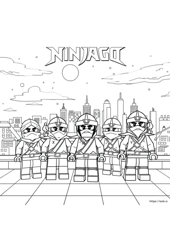 Ninjago Colouring In Pages