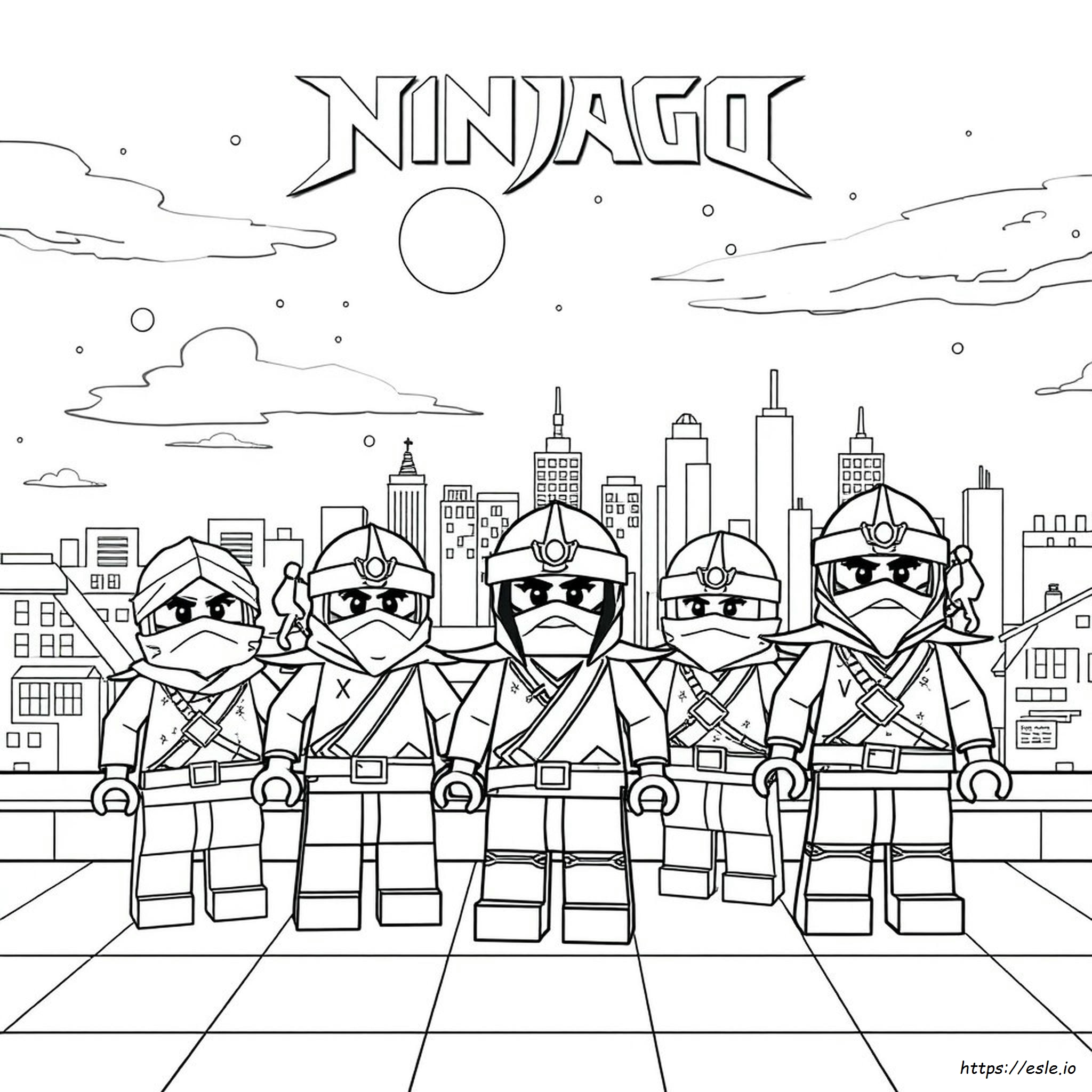 Ninjago Colouring In Pages