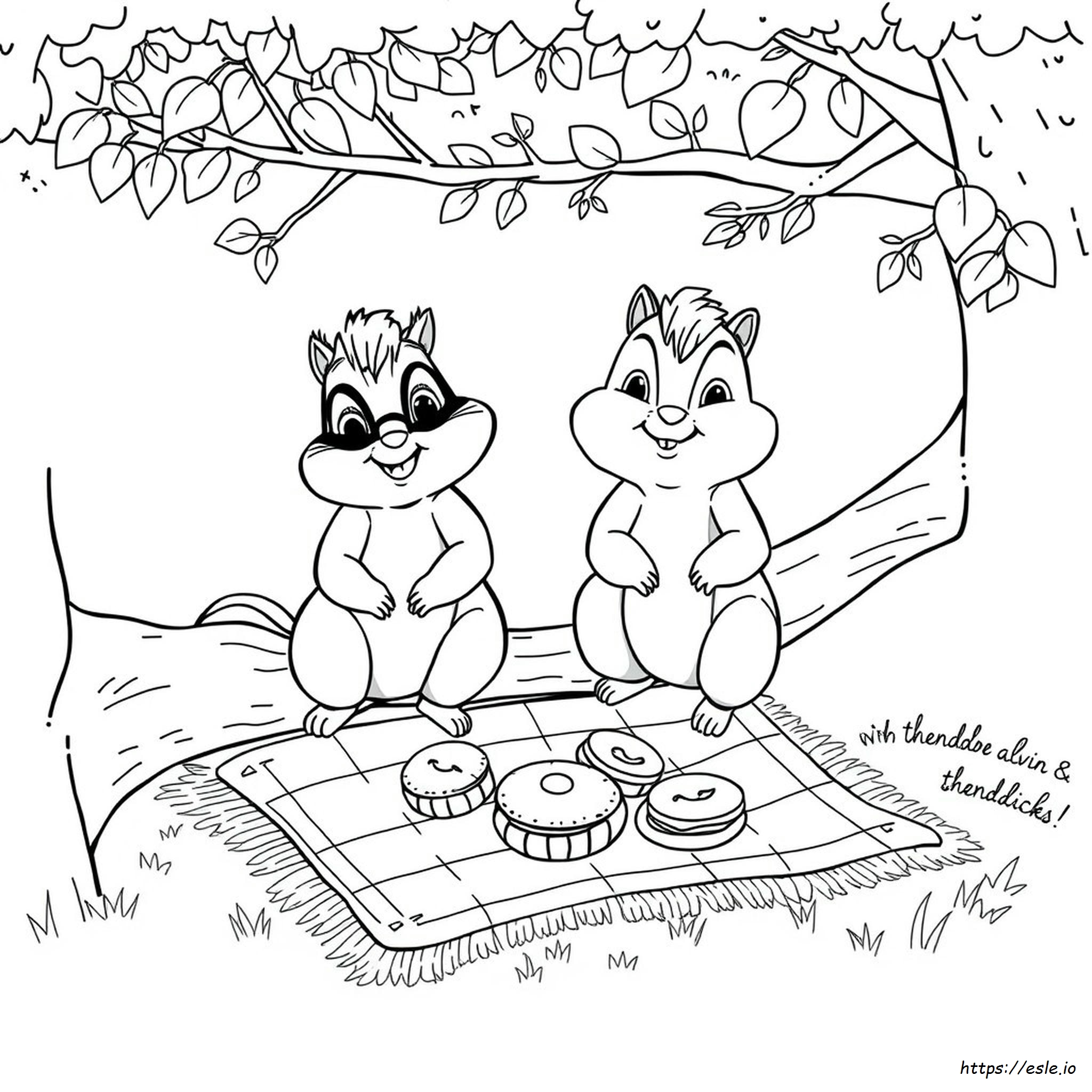 Theodore Alvin Und Die Chipmunks Ausmalbilder