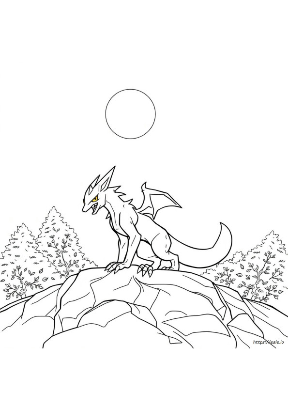 Lycanroc Gambar Mewarnai