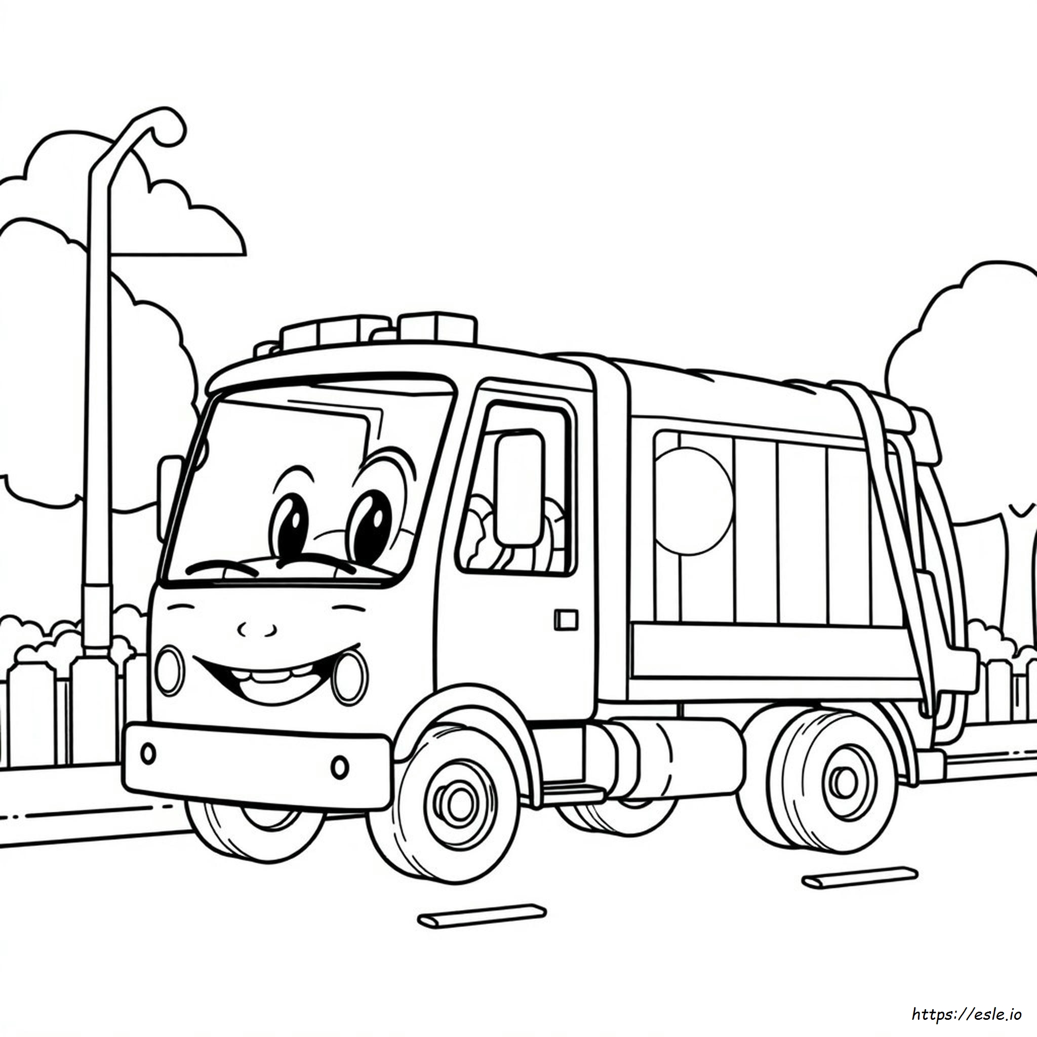 Blippi Śmieciarka Kolorowanka