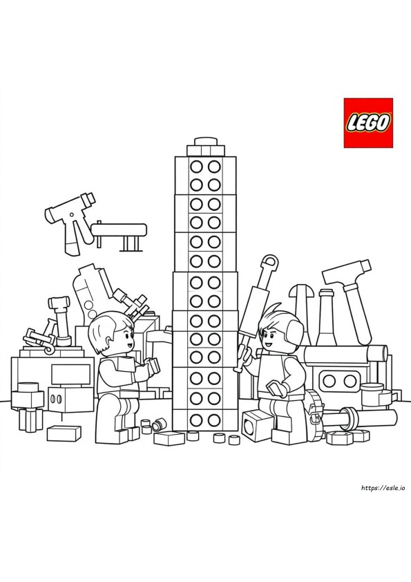 Gambar Mewarnai Lego Gratis