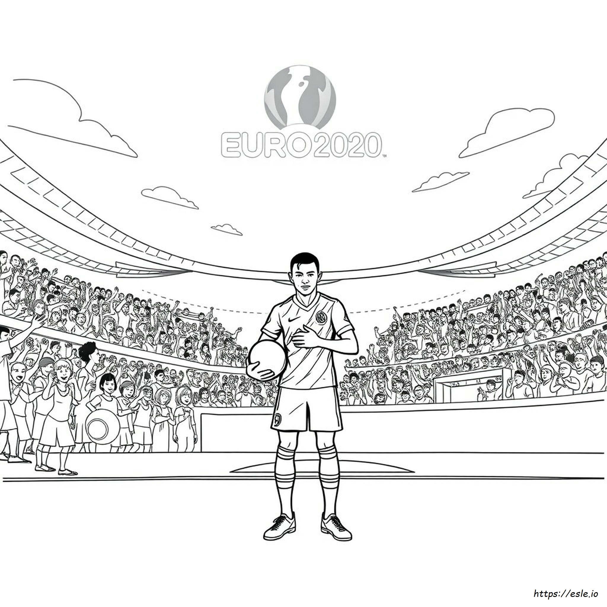 Euro 2020 Mbappe Coloring Pages