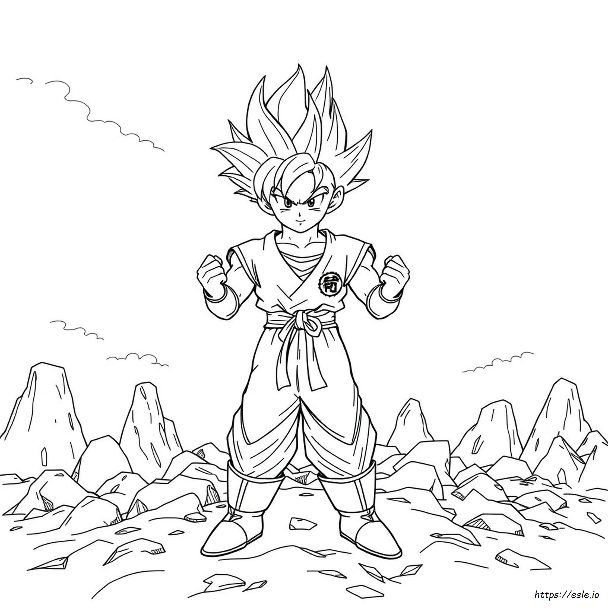Gohan Super Saiyan 3 Coloring Pages