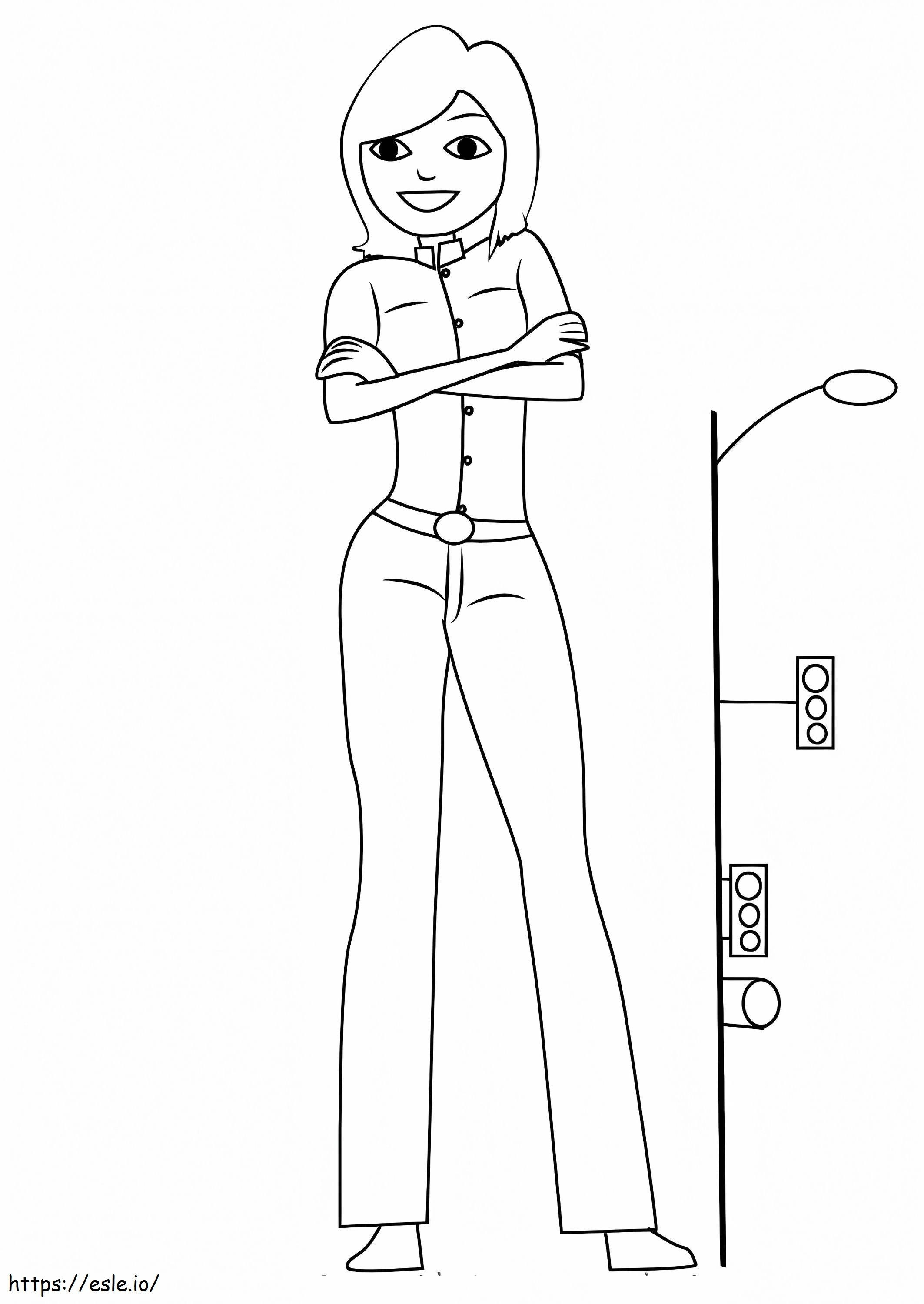 Susan From Monsters Vs Aliens coloring page