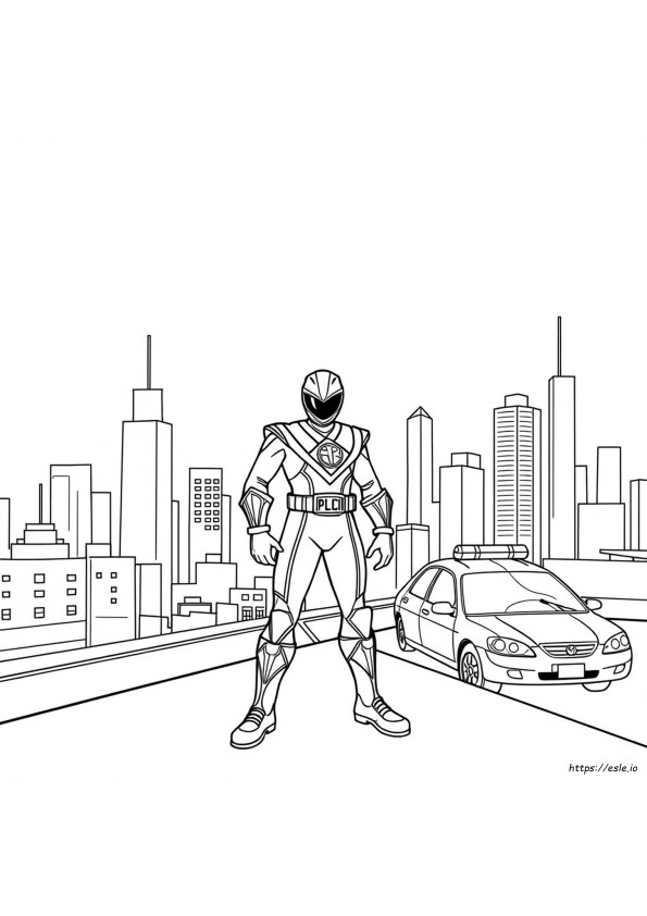 Power Ranger Da Colorare Gratis