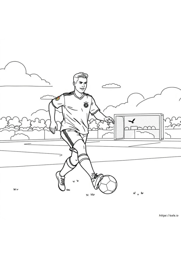 Football Ronaldo Colouring Pages