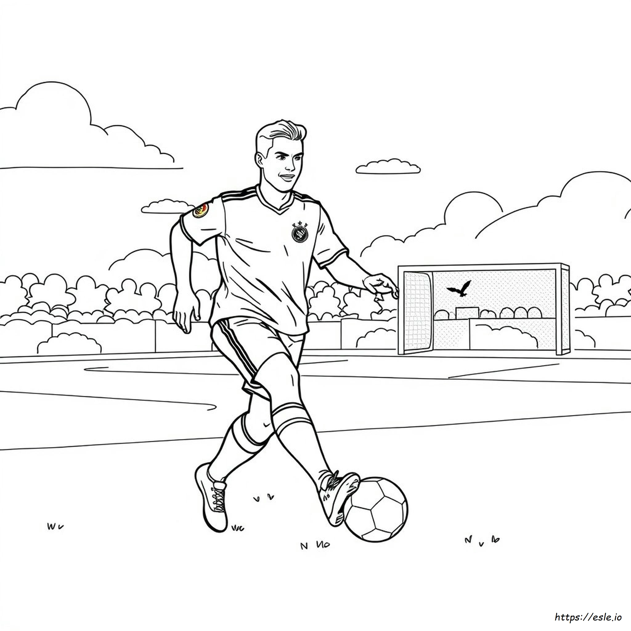 Football Ronaldo Colouring Pages