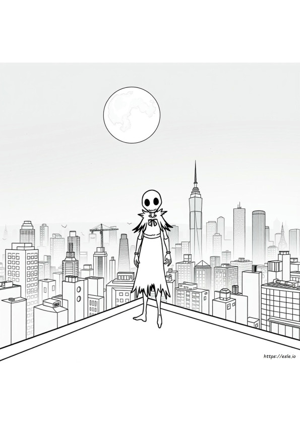 Tokyo Ghoul Gambar Mewarnai