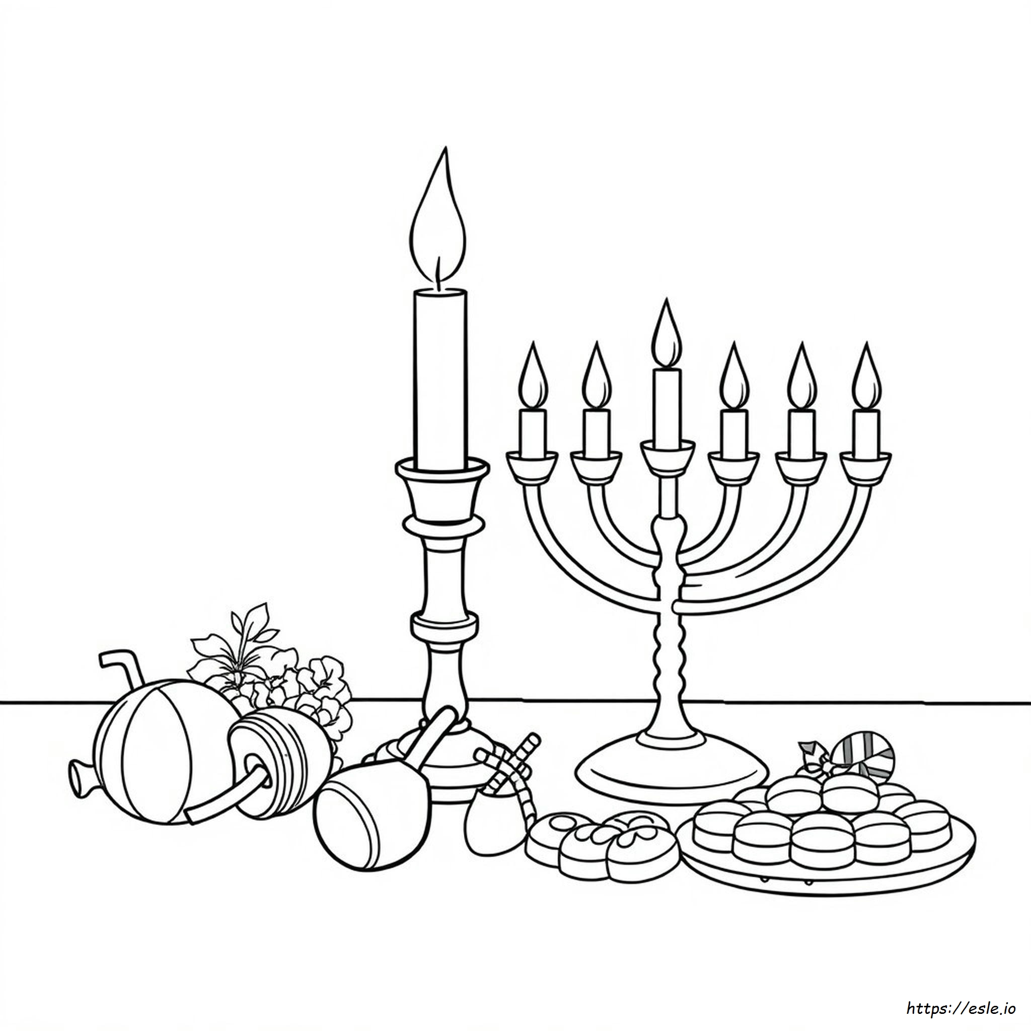 Hanukkah Adult Coloring Pages