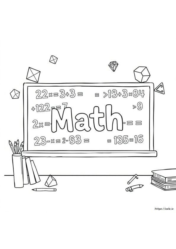 Coole Mathematik Ausmalbilder
