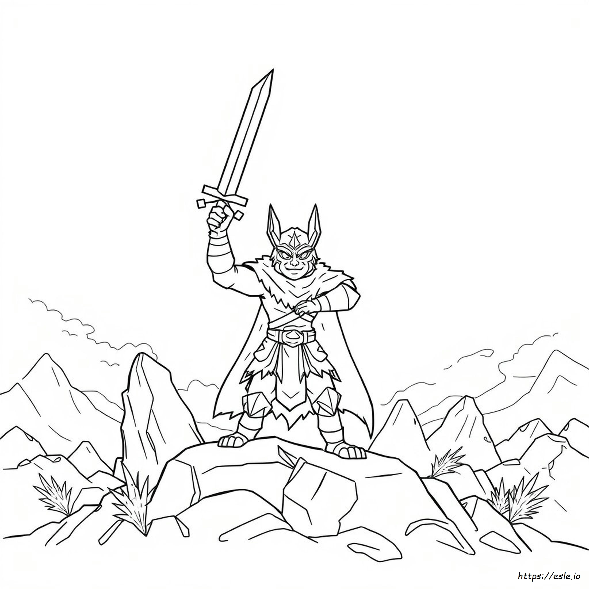 Zacian Colouring Pages