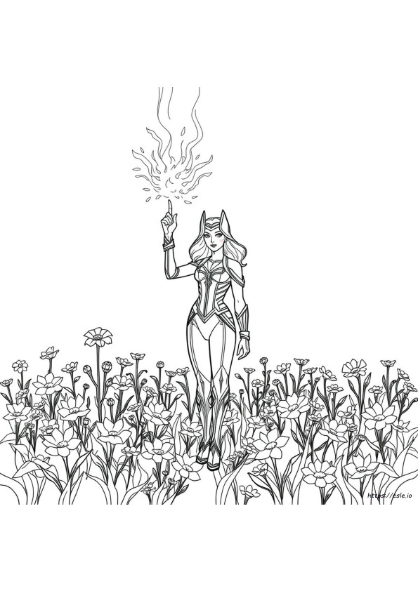 Scarlet Witch Da Colorare
