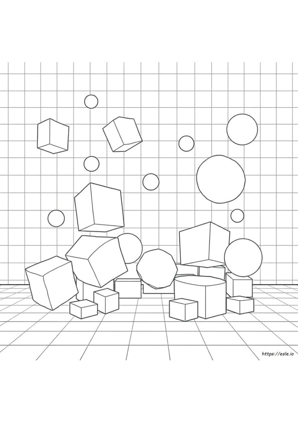 Dibujos Para Colorear Mundo 3D