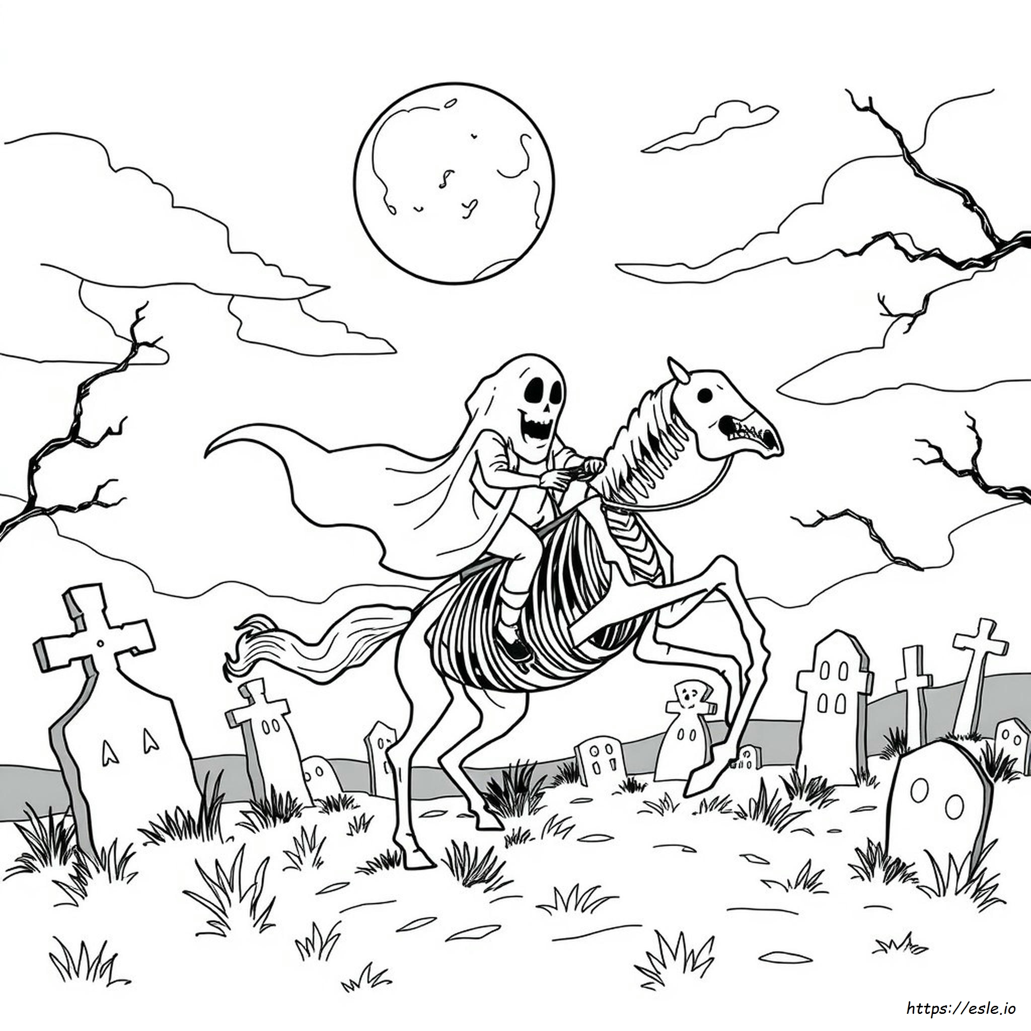 Easy Ghost Rider Coloring Pages