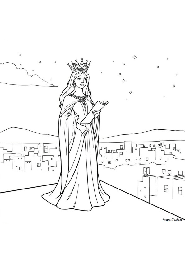 Printable Esther Coloring Pages