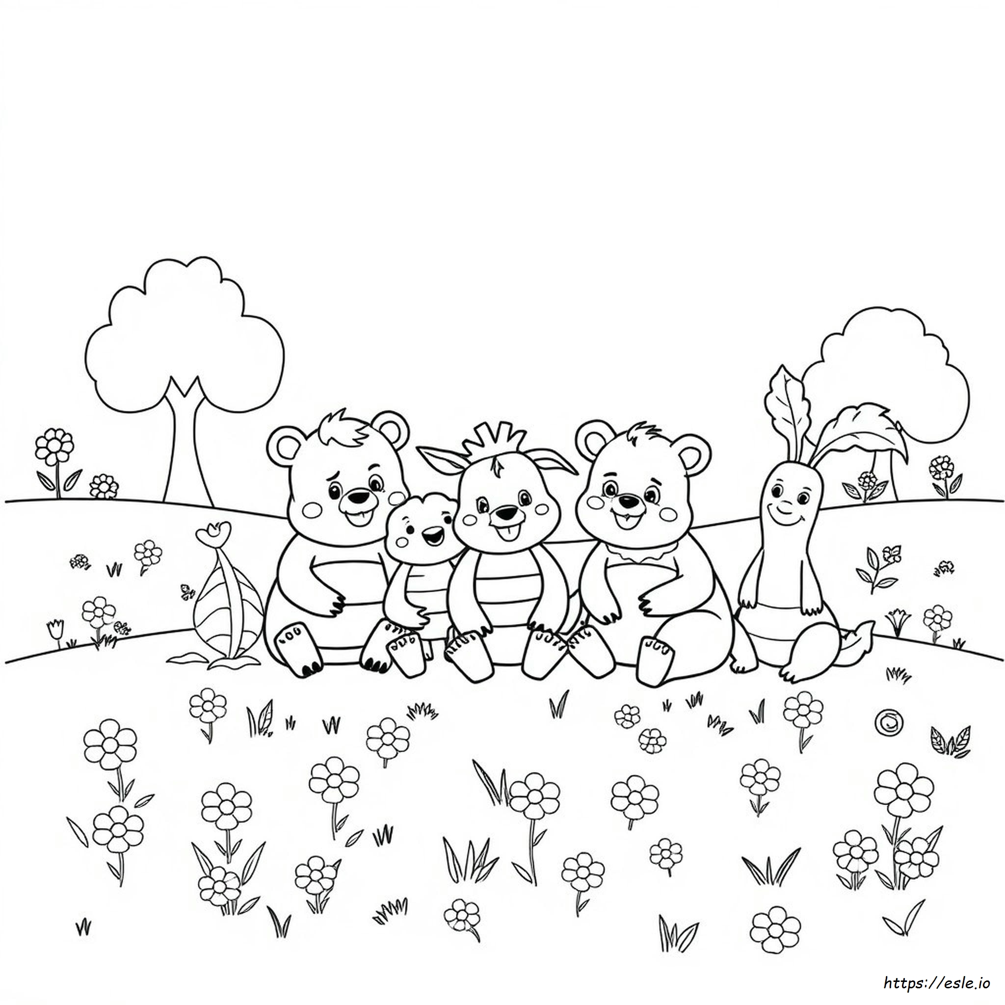 All Vegimals Coloring Pages