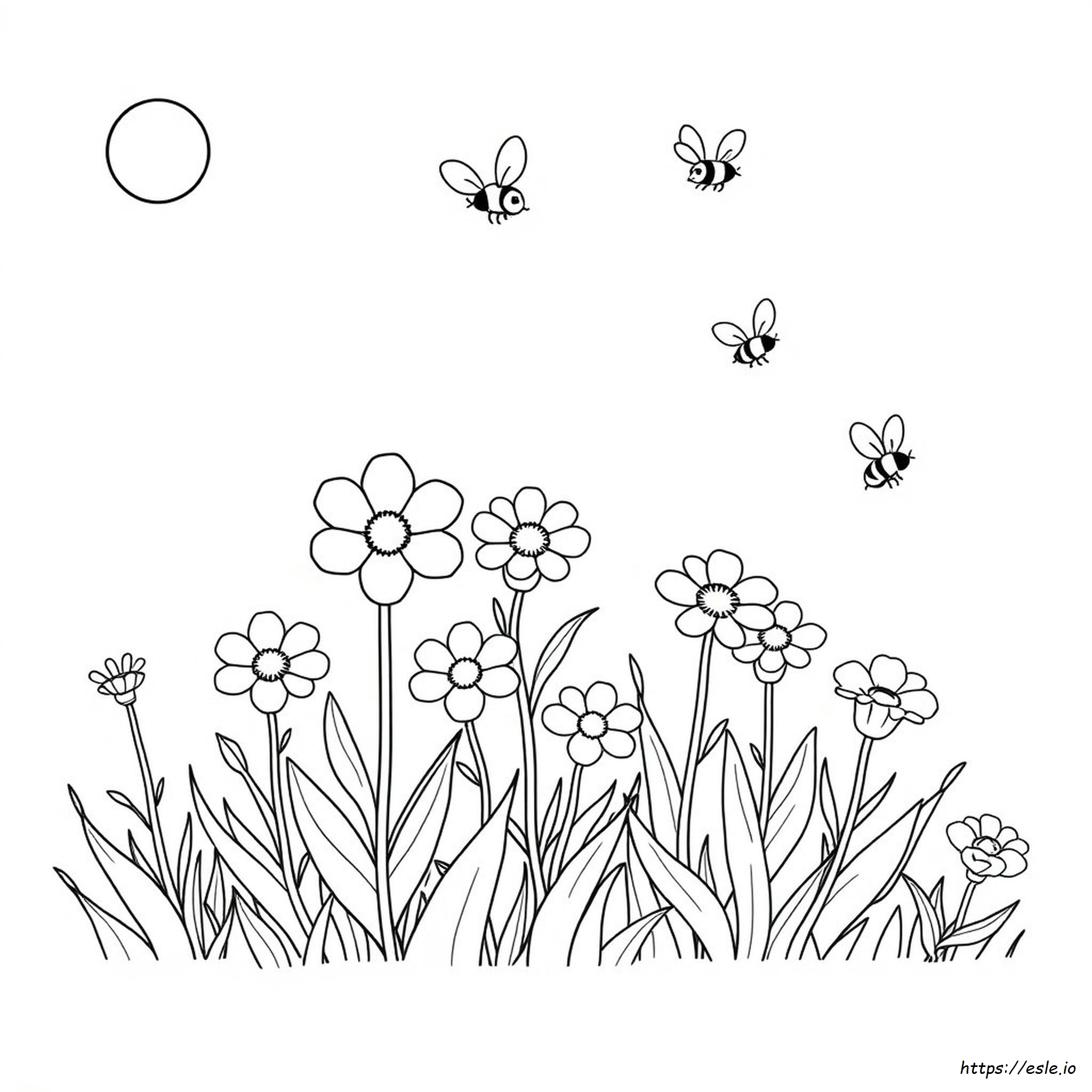 ぬりえ 花 幼児教育 塗り絵 無料