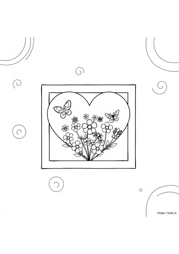 Heart Coloring Pages For Kindergarten