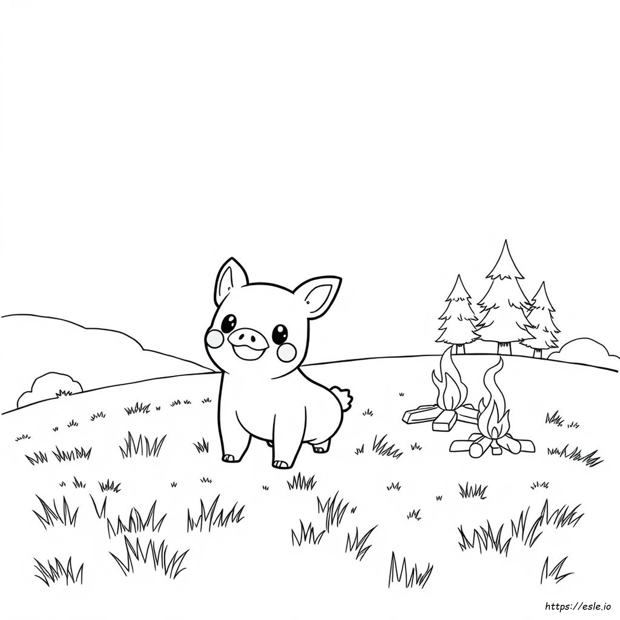 Tepig Pokémon Para Colorear