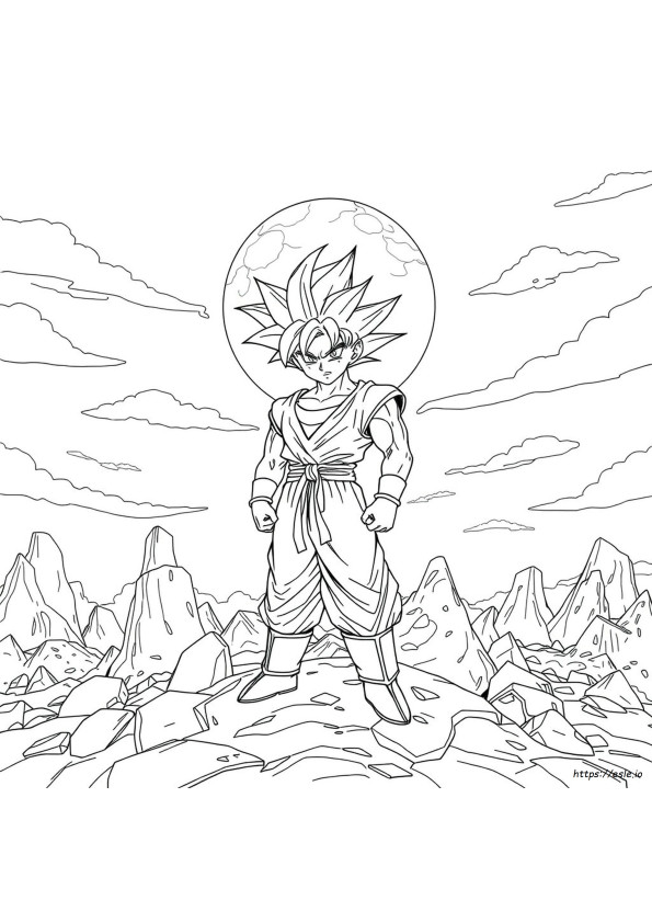 Dragon Ball Z Színező Super Saiyan 4