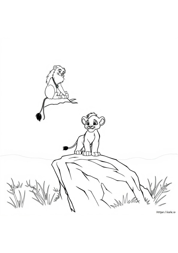 Raja Singa Simba Gambar Mewarnai