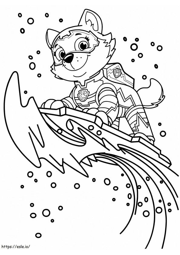 Everest Mighty Pups coloring page