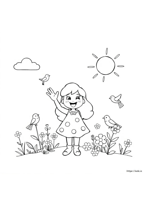 Coloriages Bonjour Avril