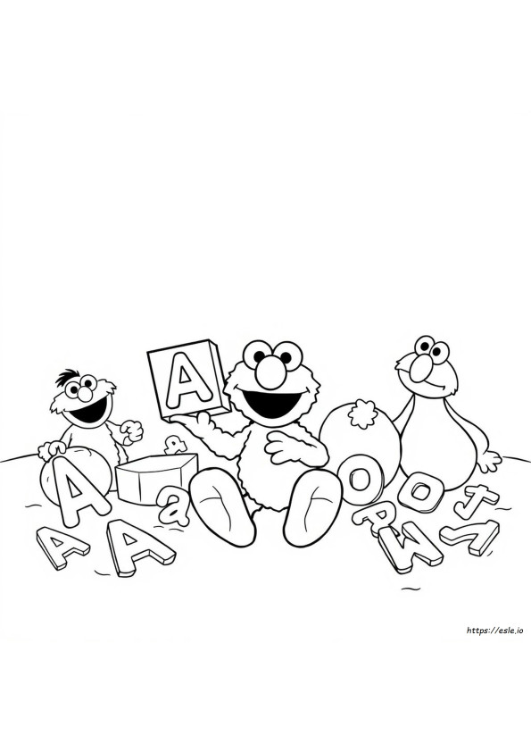 Sesame Street Alphabet Coloring Pages
