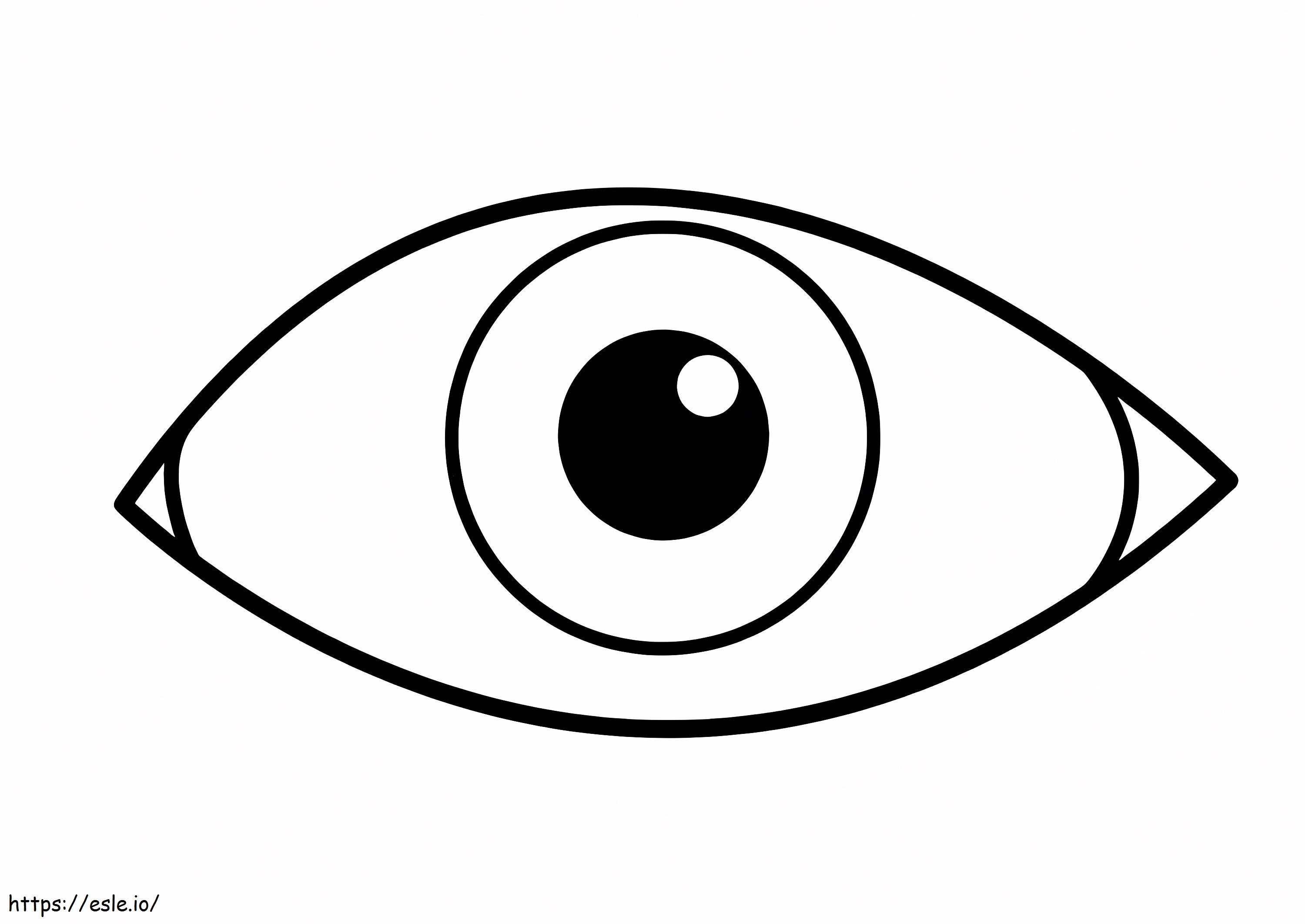 Ihmisen silmä 1 värityskuva