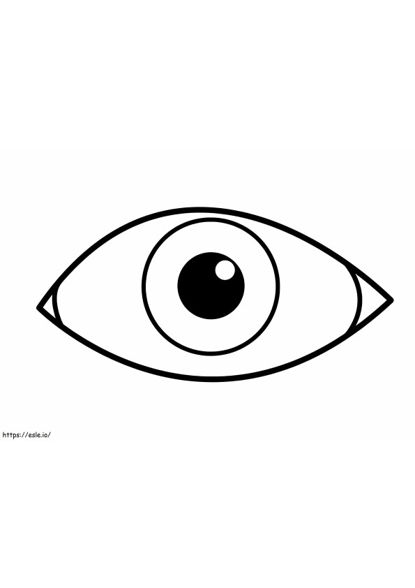 Ihmisen silmä 1 värityskuva