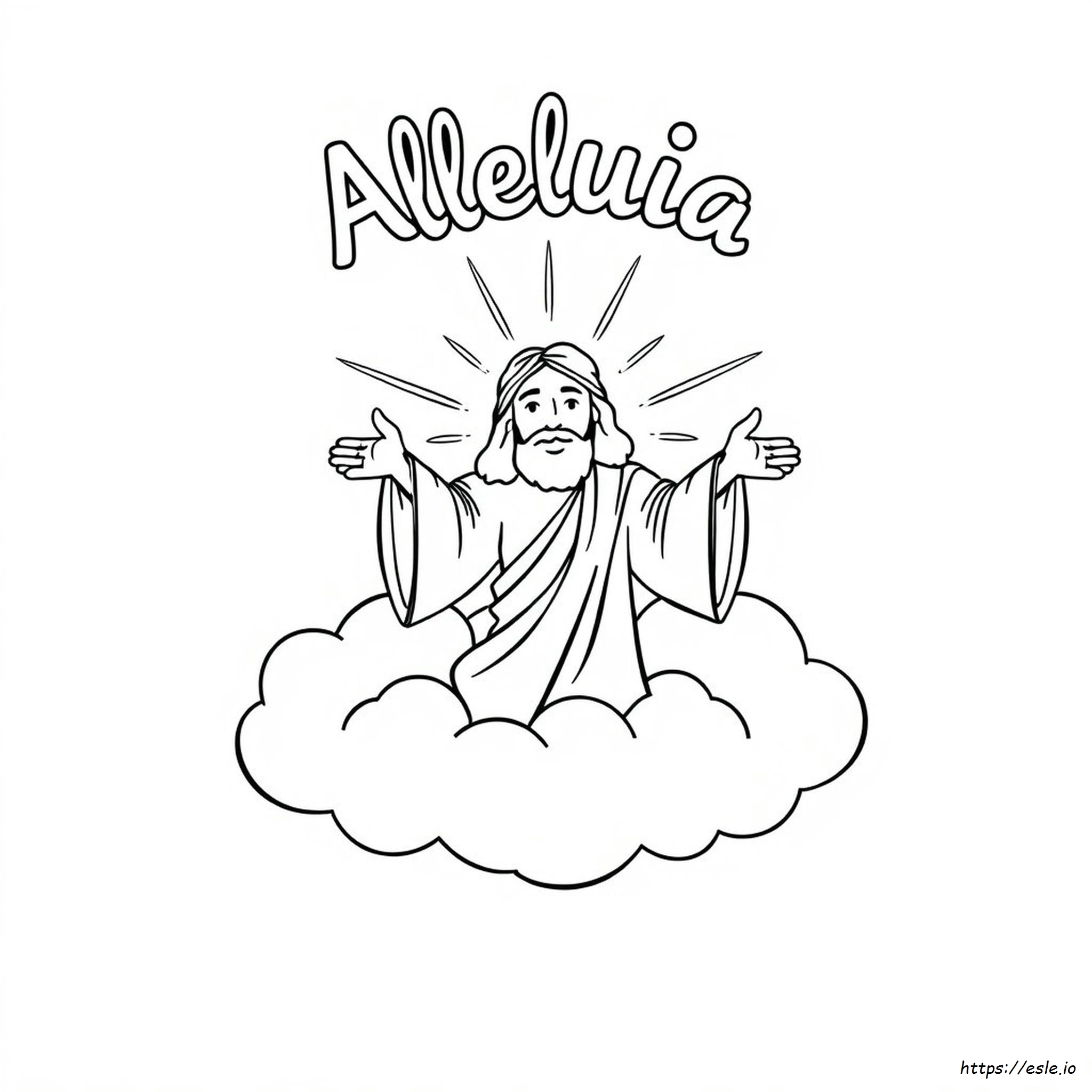 Aleluya Para Colorear Gratis